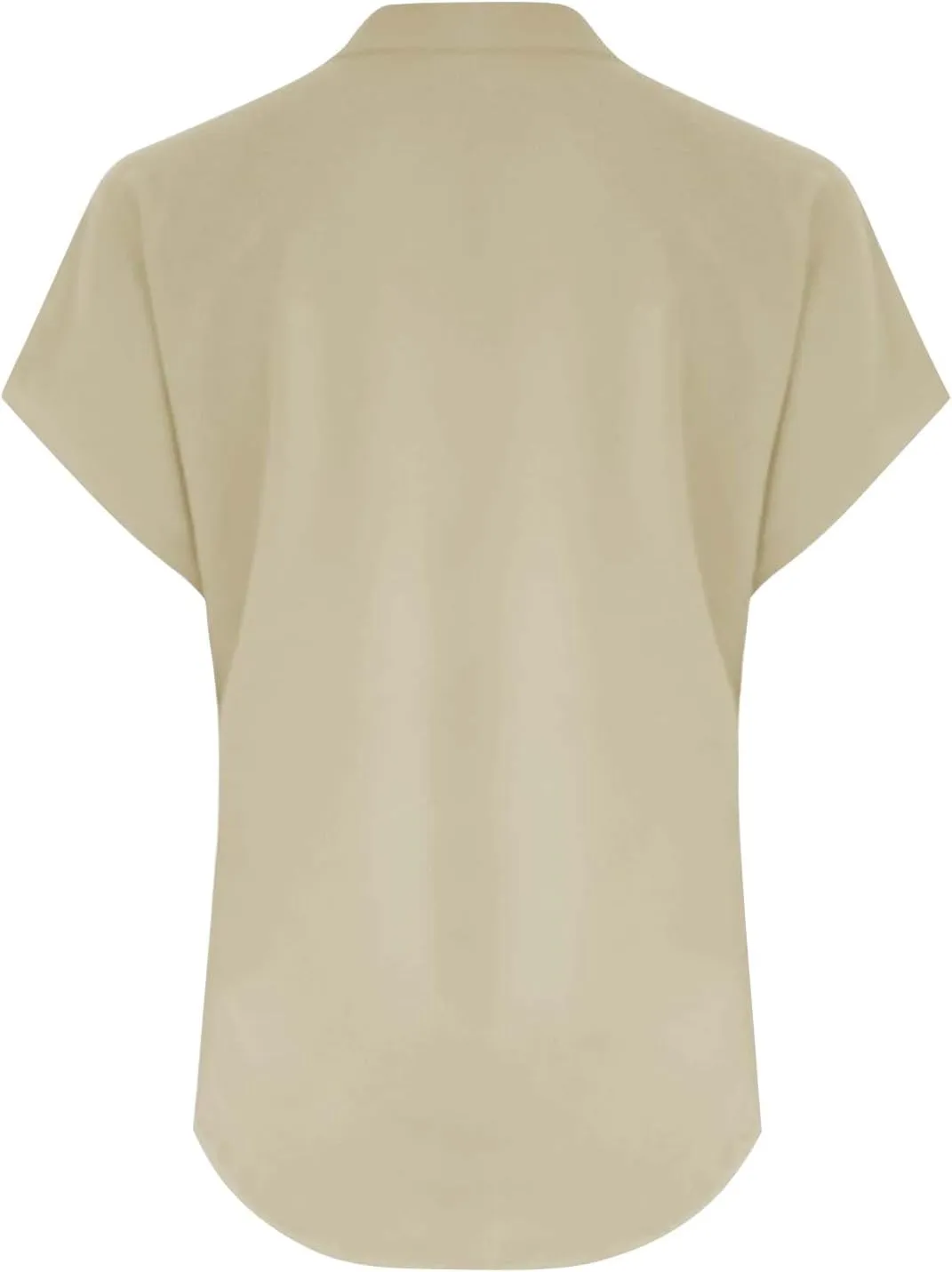 Women's Linen V Neck Shirt Trendy Short Sleeve Button Summer T-Shirts Loose Vacation Beach Solid Blouses Tunic Tops