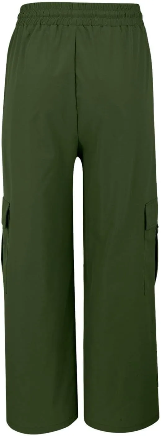 Women's Straight Leg Pants Women's Straight Leg Pants Summer Floral Solid Long Palazzo Lounge Beach Trousers with Pocket