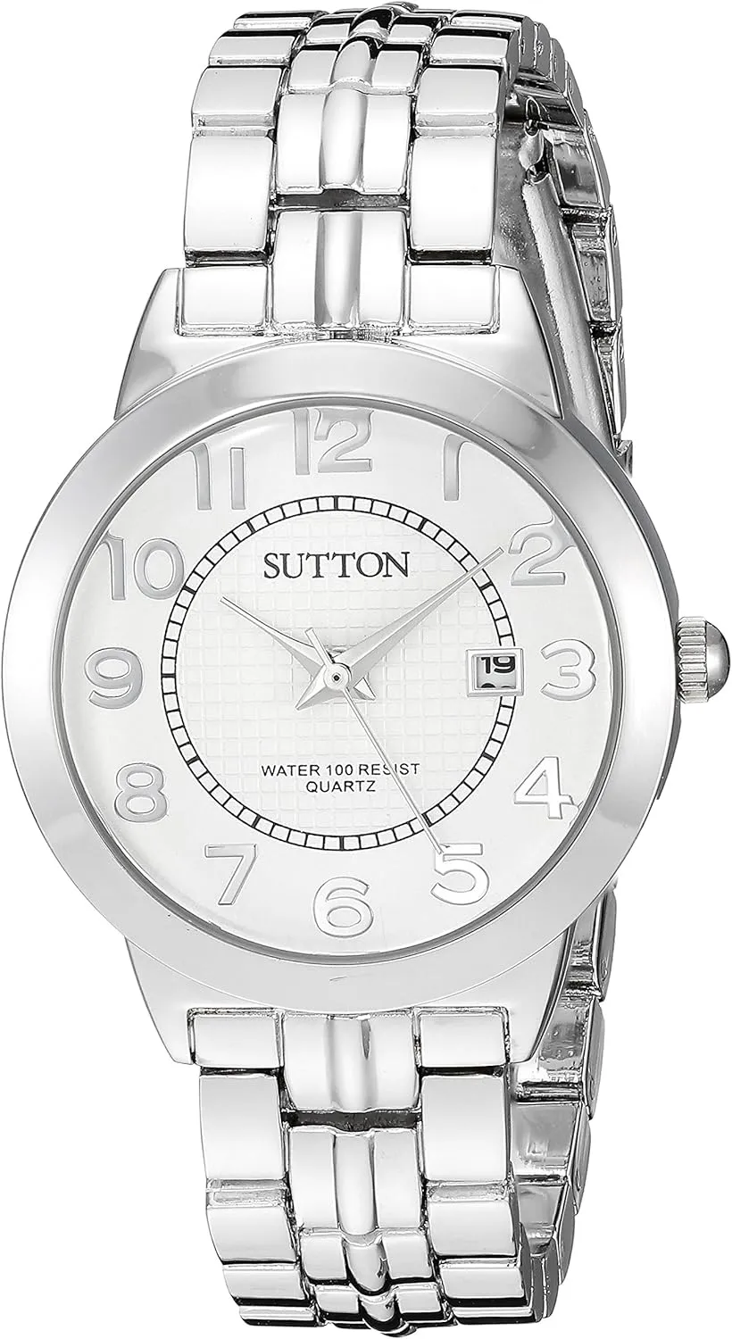 Women's SU/1003SVSV Date Function Easy to Read Silver-Tone Bracelet Watch