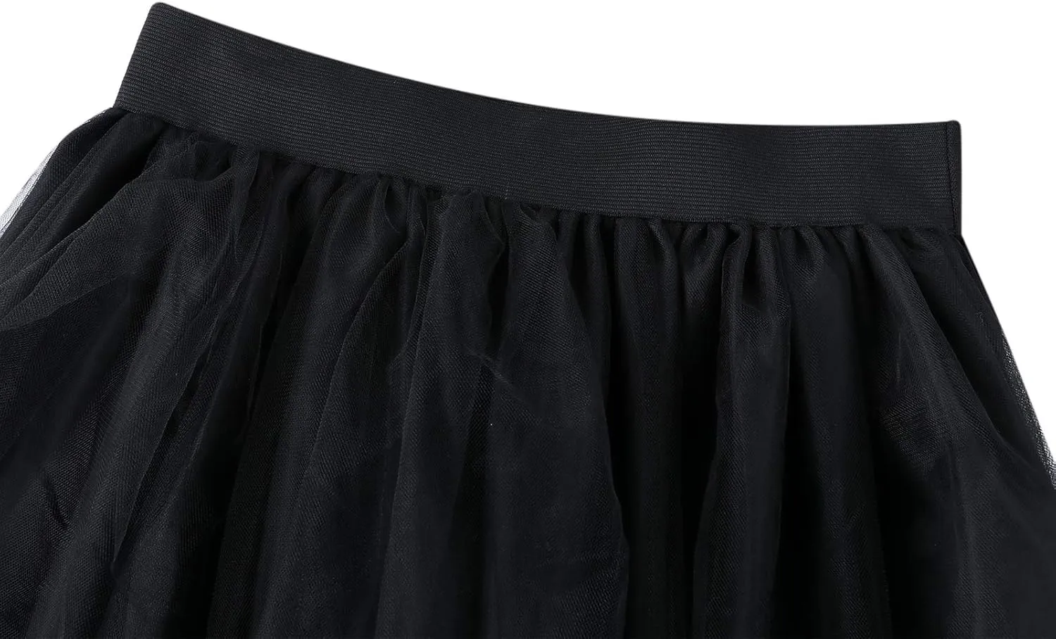 Women's Tulle Maxi Skirt Floor Length Layered High Waist Split Skirt A-Line Puffy Mesh Tutu Skirt for Wedding Party