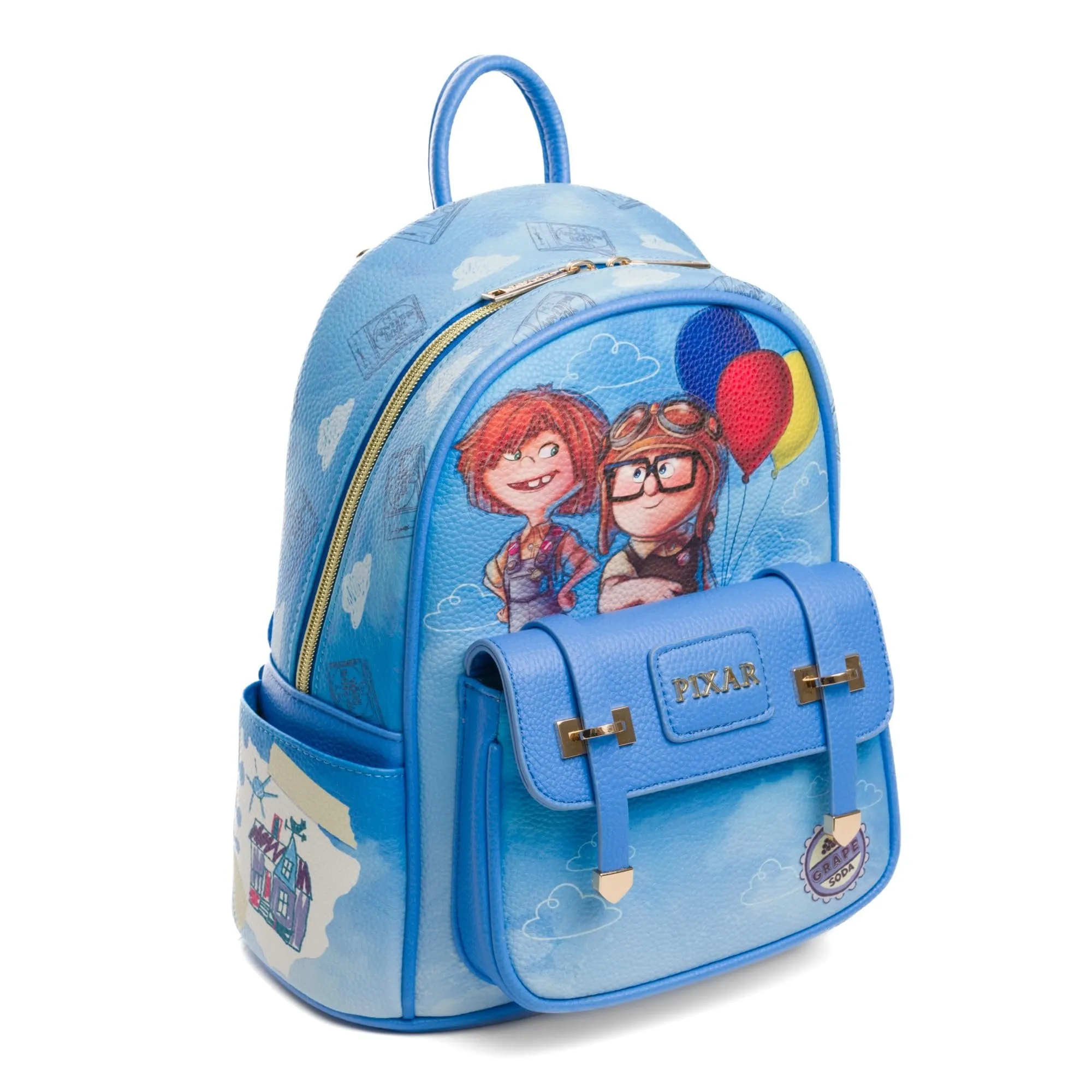 WondaPop Disney Pixar UP Carl and Ellie 11" Mini Backpack