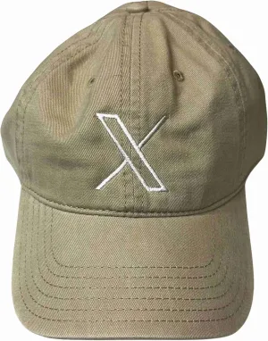 X Twitter Hat 2323 - Embroidered Adjustable Monogram Cap