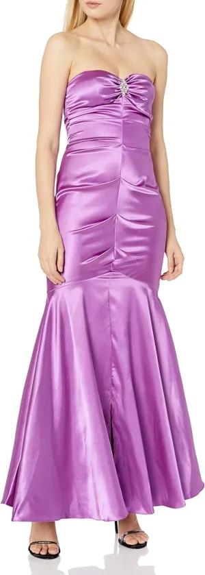 Xscape Women's Sweetheart Strapless Gown with Embellishment