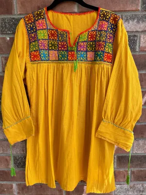 Yellow Rococo Blouse
