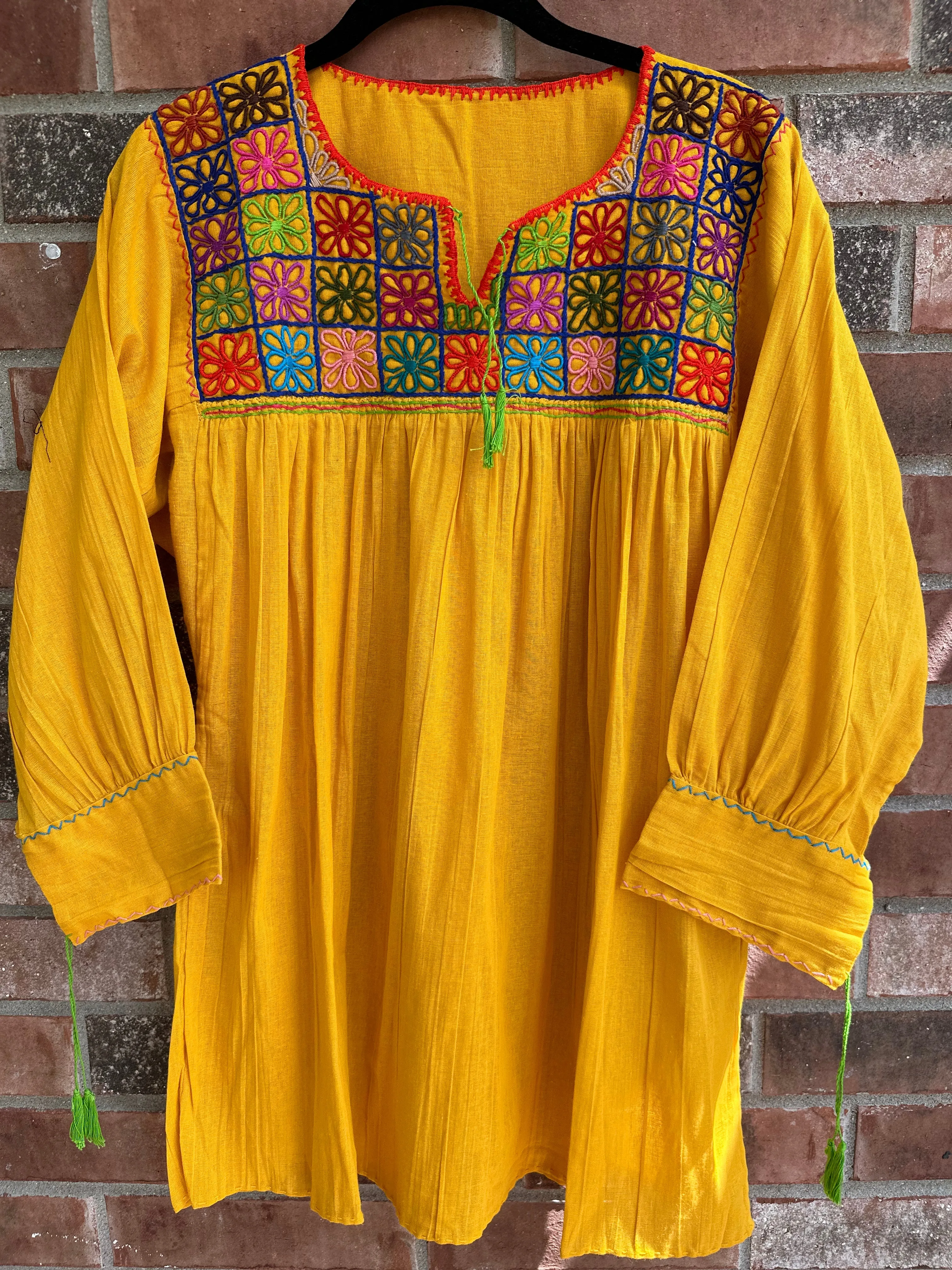 Yellow Rococo Blouse