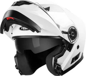 YEMA Modular Motorcycle Helmets, DOT Approved Full Face Motorcycle Helmet with Flip Up Dual Visor, Helmets for Adults Motorcycle Men Women Helmets for Street Scooter ATV E-Bike - YM-926
