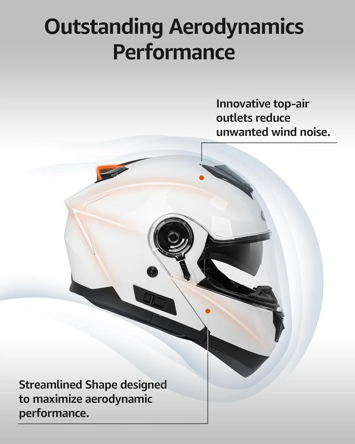 YEMA Modular Motorcycle Helmets, DOT Approved Full Face Motorcycle Helmet with Flip Up Dual Visor, Helmets for Adults Motorcycle Men Women Helmets for Street Scooter ATV E-Bike - YM-926