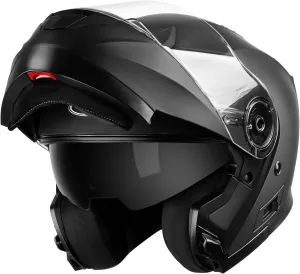 YEMA Modular Motorcycle Helmets, DOT Approved Full Face Motorcycle Helmet with Flip Up Dual Visor, Helmets for Adults Motorcycle Men Women Helmets for Street Scooter ATV E-Bike - YM-926