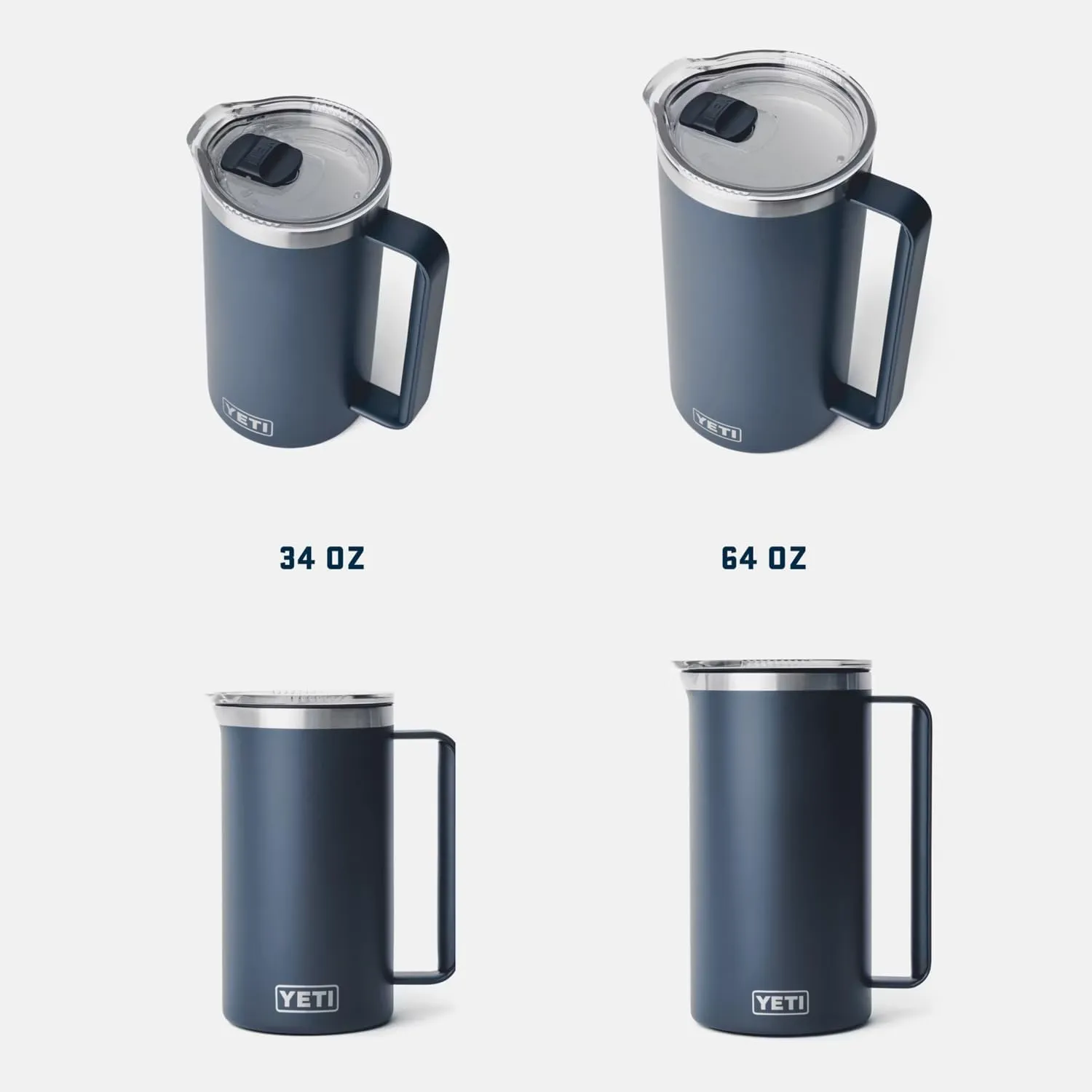 YETI Rambler 64 oz Pitcher, Vacuum Insulated, Stainless Steel with MagSlider Lid, Wild Vine Red