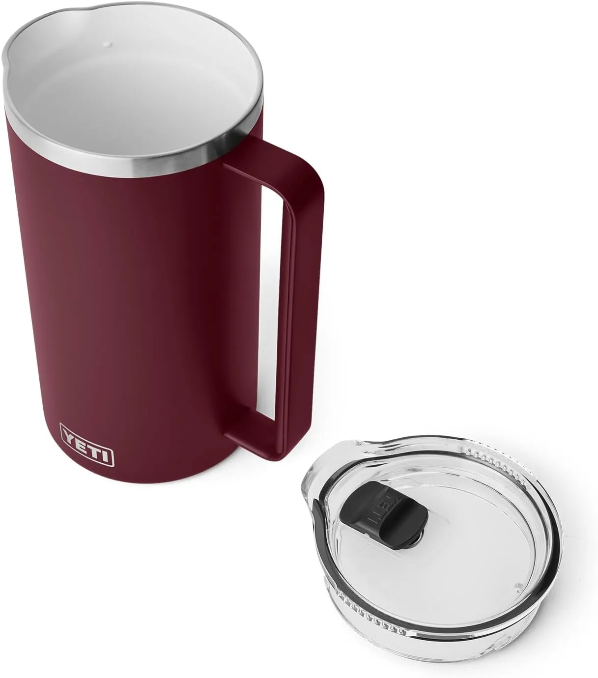 YETI Rambler 64 oz Pitcher, Vacuum Insulated, Stainless Steel with MagSlider Lid, Wild Vine Red