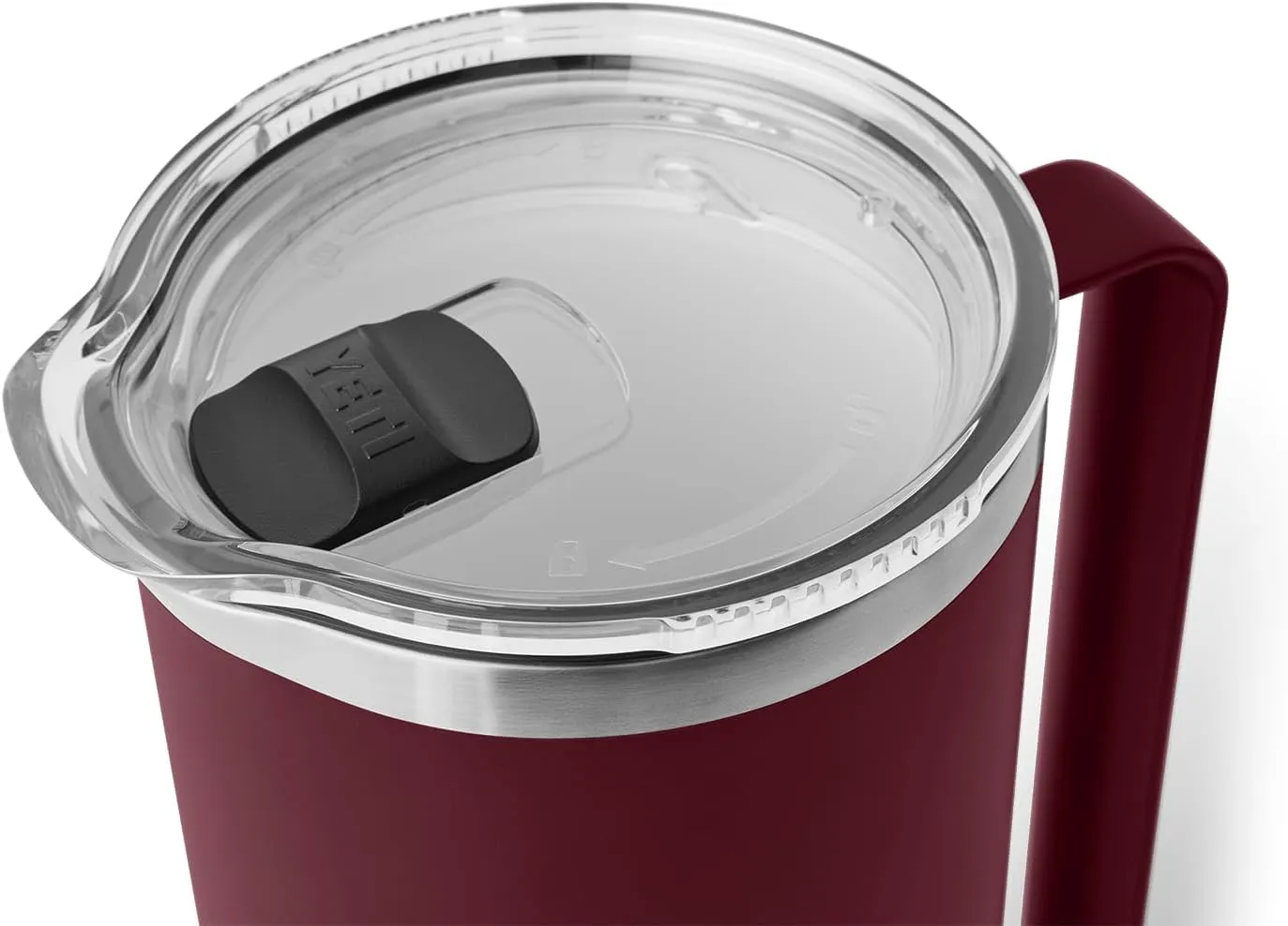 YETI Rambler 64 oz Pitcher, Vacuum Insulated, Stainless Steel with MagSlider Lid, Wild Vine Red