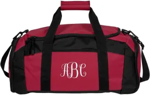 Your Initials Here Custom Monogram: Gym Duffel Bag