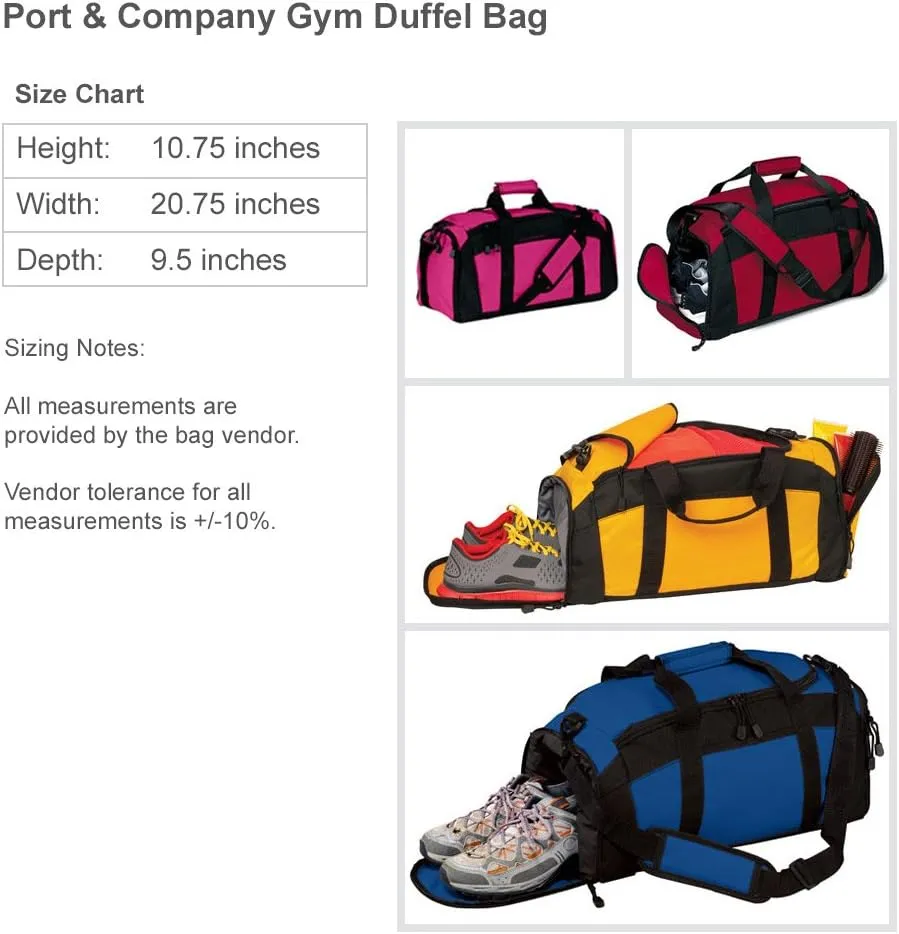 Your Initials Here Custom Monogram: Gym Duffel Bag