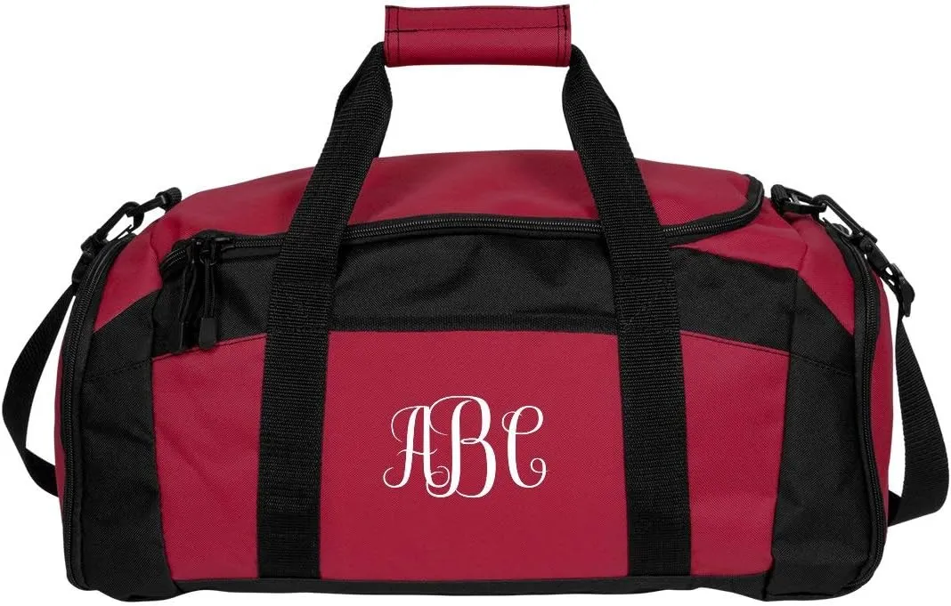 Your Initials Here Custom Monogram: Gym Duffel Bag