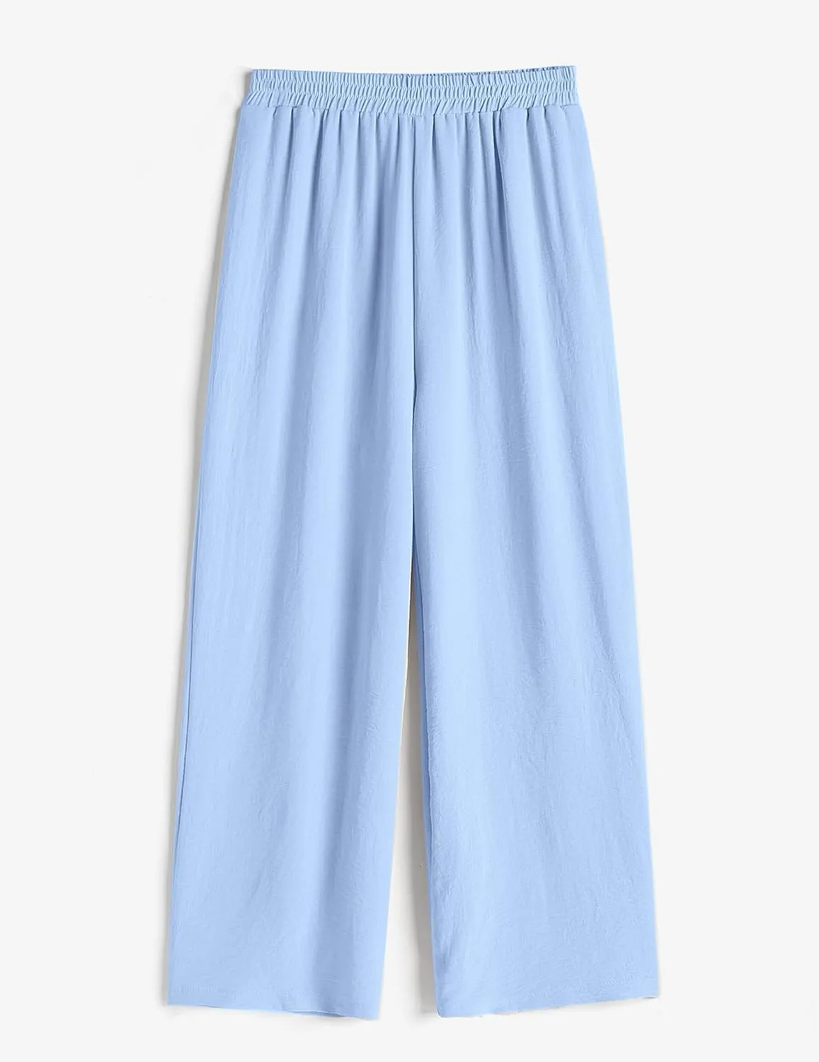 ZAFUL Womens 2 Pieces Outfit Loungewear Sets Linen Loose Cardigan Wide Leg High Waist Pants Casual Suits