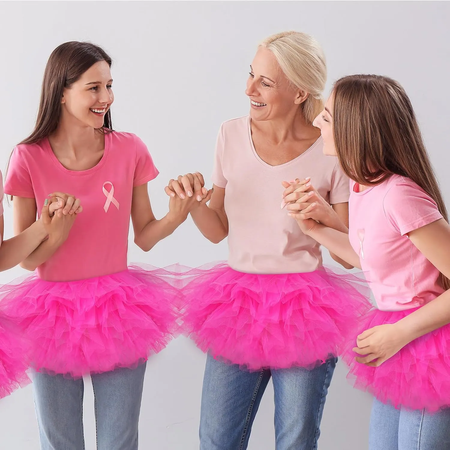 Zhanmai Tutu Skirt Women Adult Classic Elastic 5 Layered Short Tulle Skirt 80's Dance Carnival Costume for Lady